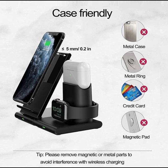 APPLE charging station - phone, watch, AirPods (LIKE NEW) - Picture 4 of 8